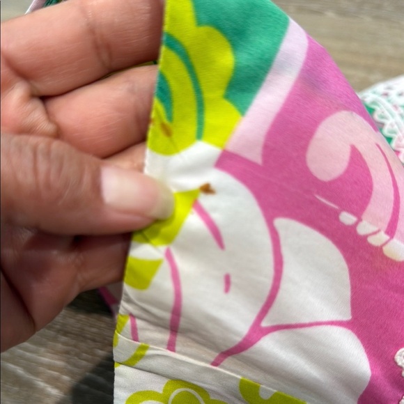 Lilly Pulitzer Strapless Floral SZ 0 Pink and Green Mini Dress for Vibrant Style - Picture 10 of 14